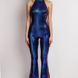 Sirena Tied Bell Bottom Catsuit