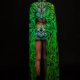 Zero Green Cutout Rave Top