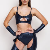 Dark Polychrome Buckle Top