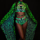 Futura Green Cutout Rave Set