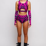 Hazard Hooded Belt Top