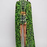 Futura Green Cutout Rave Shorts