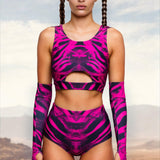 Hazard Hooded Belt Top