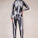 Body esqueleto de huesos plateados