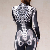 Body esqueleto de huesos plateados