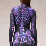 Purple Madness Skeleton Costume