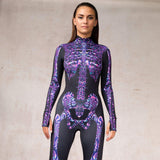 Purple Madness Skeleton Costume