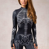 Disfraz oscuro hasta los huesos