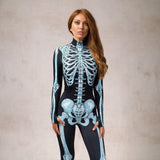 Disfraz de Huesos de Sonajero Azul