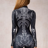 Disfraz oscuro hasta los huesos