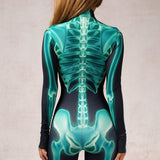 Disfraz de huesos esmeralda