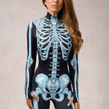 Disfraz de Huesos de Sonajero Azul