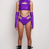 Conjunto de recortes violeta de lujo