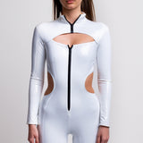 Domina White Cutout Vinyl Costume