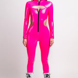 Domina Pink Cutout Vinyl Costume