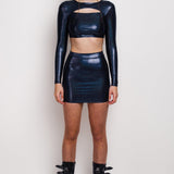 Dark Polychrome Short Skirt