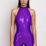 Luxe Violet Bell Bottom Catsuit