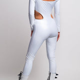 Domina White Cutout Vinyl Costume