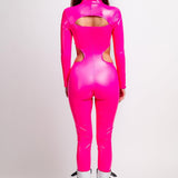 Domina Pink Cutout Vinyl Costume