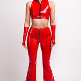 Domina Red Vinyl Zippy Top