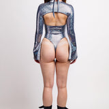 Silver Nymph Necktie Bodysuit