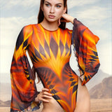 Wildfire Mesh Bare Back Leotard