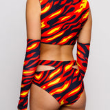 On Fire Cutout Rave Top