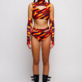 On Fire Cutout Rave Top