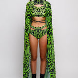 Zero Green Cutout Rave Set