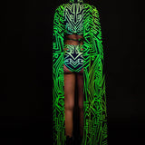 Zero Green Cutout Rave Set