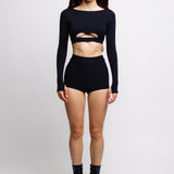 Blackout High Waist Shorts