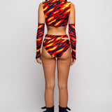 On Fire Cutout Rave Top