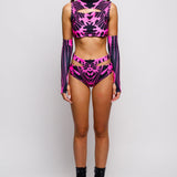 Wild Pink Cutout Rave Top