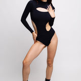 Blackout Side-Cutout Leotard