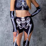 Silver Bones Garters Leggings