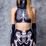 Silver Bones Sleeveless Rave Top