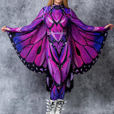 Lilac Butterfly Mesh Wings