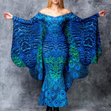 Feathered Gown Dress