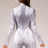Cyber Scales Silver Costume