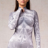 Cyber Scales Silver Costume