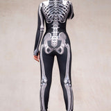 Silver Bones Skeleton Bodysuit