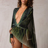 Alette Sage Low Cut Leotard